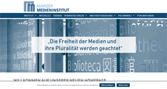 Desktop Screenshot of mainzer-medieninstitut.de