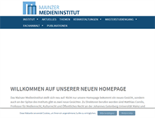 Tablet Screenshot of mainzer-medieninstitut.de